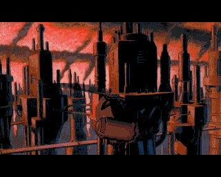 Beneath a Steel Sky title screen for Amiga CD32